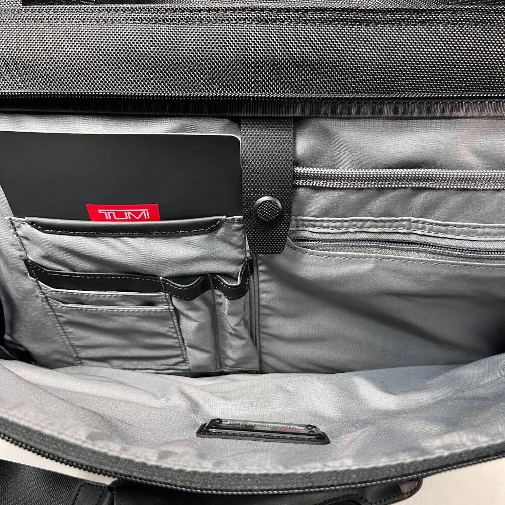 TUMI Alpha 3 Framed Soft Duffel, Black NWT